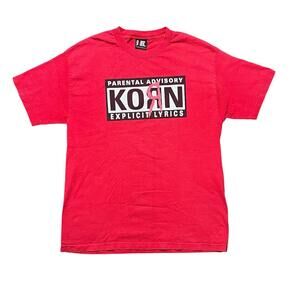 Vintage Korn T Shirt Mens L 'Parental Advisory'